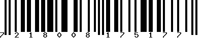 EAN-13 : 7218008175177