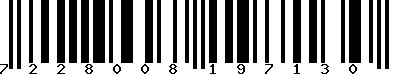 EAN-13 : 7228008197130