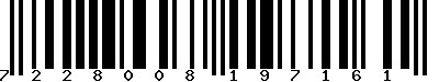 EAN-13 : 7228008197161