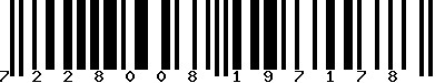 EAN-13 : 7228008197178