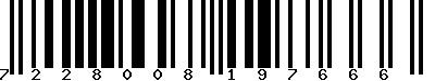 EAN-13 : 7228008197666