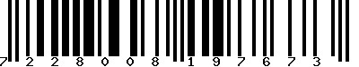 EAN-13 : 7228008197673