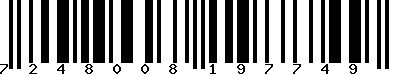 EAN-13 : 7248008197749