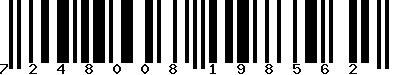 EAN-13 : 7248008198562