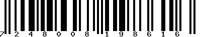 EAN-13 : 7248008198616