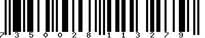 EAN-13 : 7350028113279