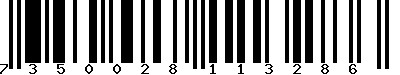 EAN-13 : 7350028113286