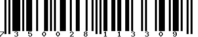EAN-13 : 7350028113309