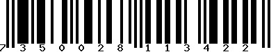 EAN-13 : 7350028113422