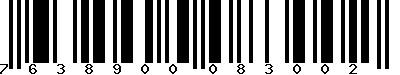 EAN-13 : 7638900083002