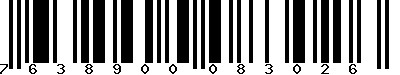 EAN-13 : 7638900083026