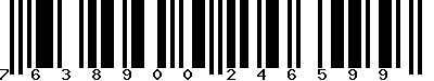 EAN-13 : 7638900246599