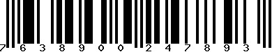 EAN-13 : 7638900247893