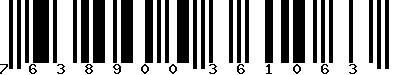 EAN-13 : 7638900361063