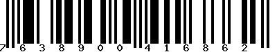 EAN-13 : 7638900416862