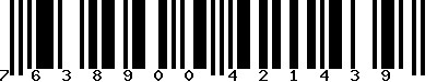 EAN-13 : 7638900421439