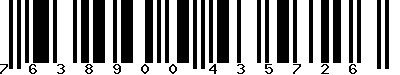 EAN-13 : 7638900435726