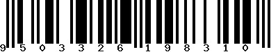 EAN-13 : 9503326198310
