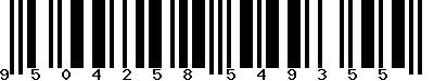 EAN-13 : 9504258549355