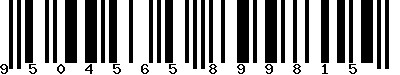 EAN-13 : 9504565899815