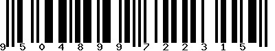 EAN-13 : 9504899722315