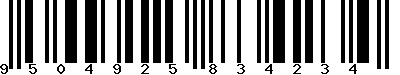 EAN-13 : 9504925834234