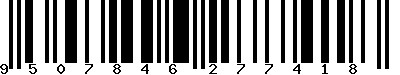 EAN-13 : 9507846277418