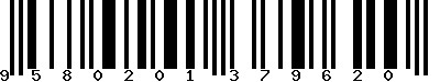 EAN-13 : 9580201379620
