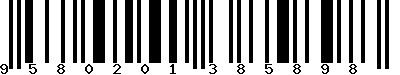 EAN-13 : 9580201385898