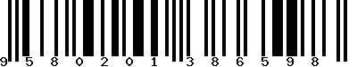 EAN-13 : 9580201386598
