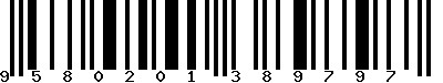 EAN-13 : 9580201389797